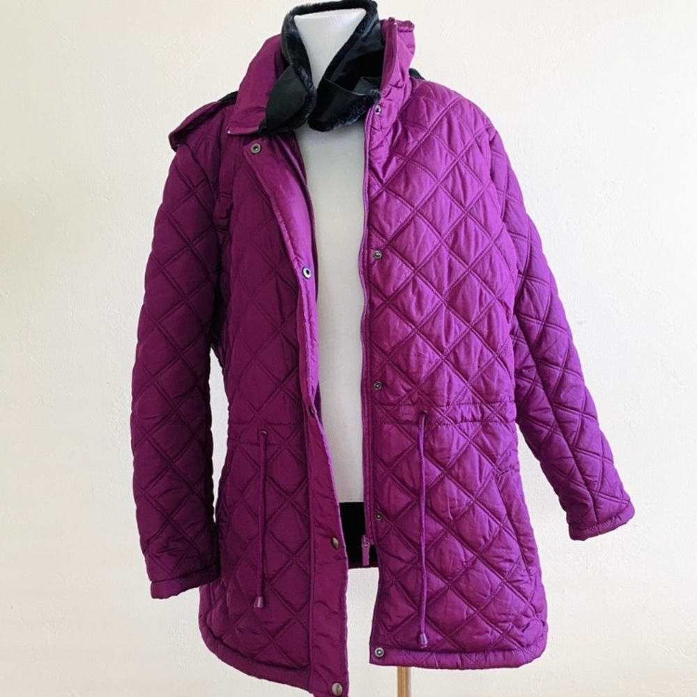 TOTES 3/4 Length Jacket Medium 
Coat Purple